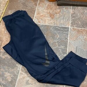 Nike Dark Blue Joggers with Black Swoosh